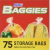 imageHefty Baggies Food Storage Bags Sandwich Twist Tie 150 CountGallon