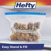 imageHefty Calendar Slider Gallon Freezer Bags 1 Gallon Size Slider Bags with Stand and Fill Expandable Bottoms Helps Prevent Freezer Burn 25 Count Pack of 4Quart