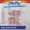 imageHefty Calendar Slider Gallon Freezer Bags 1 Gallon Size Slider Bags with Stand and Fill Expandable Bottoms Helps Prevent Freezer Burn 25 Count Pack of 4Gallon