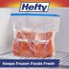 imageHefty Calendar Slider Gallon Freezer Bags 1 Gallon Size Slider Bags with Stand and Fill Expandable Bottoms Helps Prevent Freezer Burn 25 Count Pack of 4Gallon