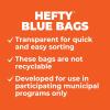 imageHefty Clear Trash Bags Clear 13 Gallon 60 CountBlue