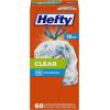 imageHefty Clear Trash Bags Clear 13 Gallon 60 CountClear