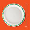 imageHefty ECOSAVE Compostable Paper Plates 1018 Inch 45 Count10 Inch Plate