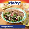imageHefty ECOSAVE Compostable Paper Plates 1018 Inch 45 Count10 Inch Plate