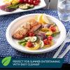 imageHefty ECOSAVE Compostable Paper Plates 1018 Inch 45 Count1018in Plate