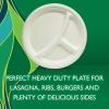 imageHefty ECOSAVE Compostable Paper Plates 1018 Inch 45 Count1018in Plate