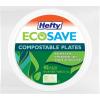 imageHefty ECOSAVE Compostable Paper Plates 1018 Inch 45 Count1018in Plate