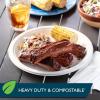 imageHefty ECOSAVE Compostable Paper Plates 1018 Inch 45 Count1018in Plate