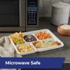 imageHefty ECOSAVE Compostable Paper Plates 1018 Inch 45 CountCompartment Tray