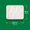 imageHefty ECOSAVE Compostable Paper Plates 1018 Inch 45 CountCompartment Tray