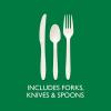 imageHefty ECOSAVE Heavy Duty Assorted Cutlery White 24 Count24 Count
