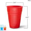 imageHefty EcoSave Compostable Party Cups Red 18 oz 16 Count Pack of 3 48 Total