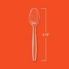 imageHefty Heavy Duty Plastic Spoons 300 Count Bulk Clear Disposable Spoons for Offices Cafeterias Concession Stands Restaurants Large Events and More