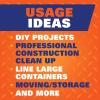 imageHefty Load ampamp Carry Heavy Duty Contractor Large Trash Bags 42 Gallon 26 Count26 Count Pack of 2