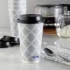 imageHefty Paper Disposable Hot Cups with Lids LeakResistant Disposable Coffee Cups Double Insulated To Help Prevent Burning TightFitting Lid Helps Prevent Sloshing and Spills 16 Ounce 20 Count20 Count Pack of 1
