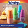 imageHefty Party On Disposable Plastic Cups Assorted 16 Ounce 100 Count16 Ounces