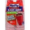 imageHefty Party On Red Plastic Cups Disposable Plastic Party Cups for Easy Cleanup and Large Gatherings Red Cups for BBQs Birthdays Parties and More 18 Ounce 50 Count18oz  50 Count