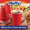 imageHefty Party On Red Plastic Cups Disposable Plastic Party Cups for Easy Cleanup and Large Gatherings Red Cups for BBQs Birthdays Parties and More 18 Ounce 50 Count18 Ounce
