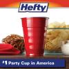 imageHefty Party On Red Plastic Cups Disposable Plastic Party Cups for Easy Cleanup and Large Gatherings Red Cups for BBQs Birthdays Parties and More 18 Ounce 50 Count9 Ounce