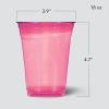 imageHefty Party Perfect Tinted Disposable Plastic Cups Red Blue and Yellow Plastic Cups Perfect Party Cups for Easy Cleanup and Large Gatherings 18 Ounce 54 Count