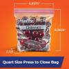 imageHefty Press to Close Plastic Bags for Food Storage Gallon Size 20 CountPress to Close