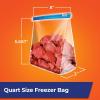 imageHefty Slider Freezer Kitchen Storage Bags Quart Size 74 CountSlider