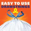 imageHefty Strong 13 Gallon Trash Bags Tall Kitchen Trash Bags UnscentedLarge Trash Bags with Drawstrings Durable Closure Resists Leaks Punctures and Tears White Unscented 90 Bags120 Count Pack of 1