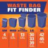 imageHefty Strong 13 Gallon Trash Bags Tall Kitchen Trash Bags UnscentedLarge Trash Bags with Drawstrings Durable Closure Resists Leaks Punctures and Tears White Unscented 90 Bags45 Count Pack of 6