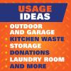 imageHefty Strong Large Trash Bags Black 30 Gallon 74 Count74 Count Pack of 1
