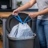 imageHefty Ultra Strong 13 Gallon Trash Bags Black Tall Kitchen Trash Bags 13 Gallon Size Break Resistant Drawstring Enclosure Continuous Odor Control Blackout Clean Burst Scent 80 BagsSeaside Breeze  Eco Friendly