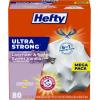 imageHefty Ultra Strong 13 Gallon Trash Bags Black Tall Kitchen Trash Bags 13 Gallon Size Break Resistant Drawstring Enclosure Continuous Odor Control Blackout Clean Burst Scent 80 BagsLavender  Sweet Vanilla