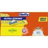 imageHefty Ultra Strong 13 Gallon Trash Bags Black Tall Kitchen Trash Bags 13 Gallon Size Break Resistant Drawstring Enclosure Continuous Odor Control Blackout Clean Burst Scent 80 BagsFabuloso Lemon