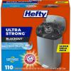 imageHefty Ultra Strong 13 Gallon Trash Bags Black Tall Kitchen Trash Bags 13 Gallon Size Break Resistant Drawstring Enclosure Continuous Odor Control Blackout Clean Burst Scent 80 BagsBlack
