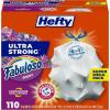 imageHefty Ultra Strong 13 Gallon Trash Bags Black Tall Kitchen Trash Bags 13 Gallon Size Break Resistant Drawstring Enclosure Continuous Odor Control Blackout Clean Burst Scent 80 BagsFabuloso