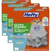 imageHefty Ultra Strong 13 Gallon Trash Bags Black Tall Kitchen Trash Bags 13 Gallon Size Break Resistant Drawstring Enclosure Continuous Odor Control Blackout Clean Burst Scent 80 BagsSeaside Breeze  Eco Friendly