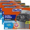 imageHefty Ultra Strong 13 Gallon Trash Bags Black Tall Kitchen Trash Bags 13 Gallon Size Break Resistant Drawstring Enclosure Continuous Odor Control Blackout Clean Burst Scent 80 BagsBlack