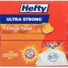 imageHefty Ultra Strong 13 Gallon Trash Bags Black Tall Kitchen Trash Bags 13 Gallon Size Break Resistant Drawstring Enclosure Continuous Odor Control Blackout Clean Burst Scent 80 BagsCitrus Twist