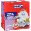 imageHefty Ultra Strong 13 Gallon Trash Bags Black Tall Kitchen Trash Bags 13 Gallon Size Break Resistant Drawstring Enclosure Continuous Odor Control Blackout Clean Burst Scent 80 BagsLavender  Sweet Vanilla