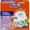 imageHefty Ultra Strong 13 Gallon Trash Bags Black Tall Kitchen Trash Bags 13 Gallon Size Break Resistant Drawstring Enclosure Continuous Odor Control Blackout Clean Burst Scent 80 BagsLavender  Sweet Vanilla