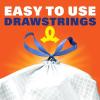 imageHefty Ultra Strong 13 Gallon Trash Bags Tall Kitchen Trash Bags 13 Gallon Size Drawstring Closure Continuous Odor Control White Clean Burst Scent 80 Bags40 Count Pack of 6