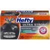 imageHefty Ultra Strong 30 Gallon Trash Bags Large Trash Bags 30 Gallon Size Multipurpose Break Resistant Drawstring Closure Resists Leaks Punctures and Tears Black White Pine Breeze Scent 50 Bags25 Count Pack of 4