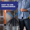 imageHefty Ultra Strong 30 Gallon Trash Bags Large Trash Bags Multipurpose Break Resistant Drawstring Closure Resists Leaks Punctures and Tears Black Fabuloso Watermelon Scent 50 Bags50 Count Pack of 1