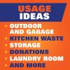 imageHefty Ultra Strong Multipurpose Large Trash Bags Black Unscented 30 Gallon 25 Count14 Count Pack of 6
