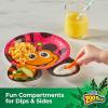 imageHefty Zoo Pals Party Edition Paper Plates for Kids Assorted Animal Designs 775 Inches with Two Dipping Compartments MultiColor 20 Count8 Inch Plate