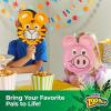 imageHefty Zoo Pals Party Edition Paper Plates for Kids Assorted Animal Designs 775 Inches with Two Dipping Compartments MultiColor 20 Count8 Inch Plate