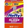 imageHefty Slider Storage Bags Quart Size 78 Count