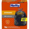 imageHefty Strong Large Trash Bags Black 30 Gallon 74 Count74 Count Pack of 1