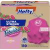 imageHefty Ultra Strong 13 Gallon Trash Bags Tall Kitchen Trash Bags 13 Gallon Size Resist Leaks Punctures and Rips Continuous Odor Control Pink Fabuloso Watermelon Scent 110 BagsFabuloso Watermelon