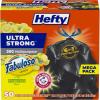 imageHefty Ultra Strong 30 Gallon Trash Bags Large Trash Bags 30 Gallon Size Multipurpose Break Resistant Drawstring Closure Resists Leaks Punctures and Tears Black Fabuloso Lemon Scent 50 Bags50 Count Pack of 1