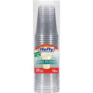 imageHefty Party Perfect Clear Plastic Cups 18 Ounce 20 Count18 Ounces